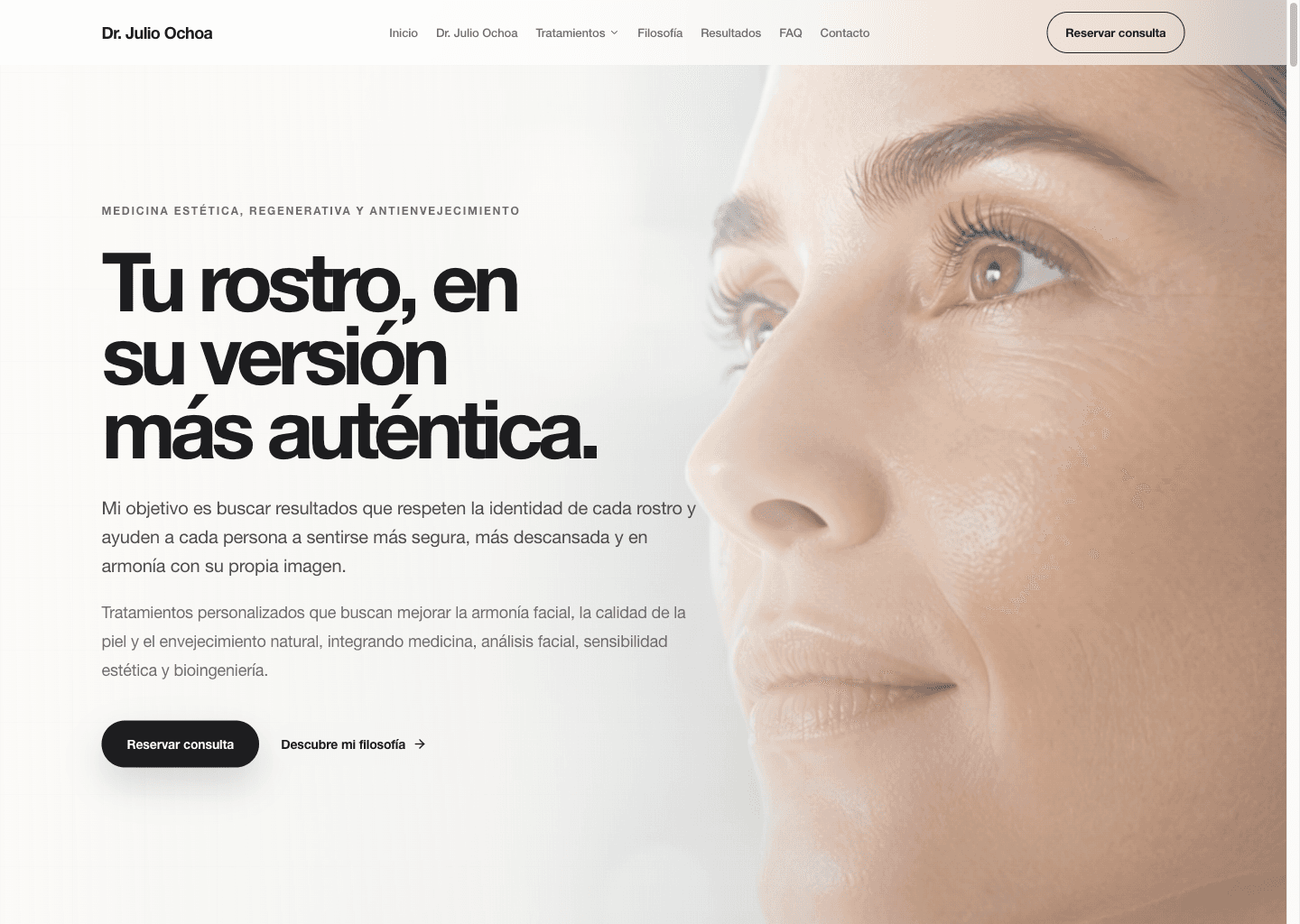 Dr. Julio Ochoa website preview