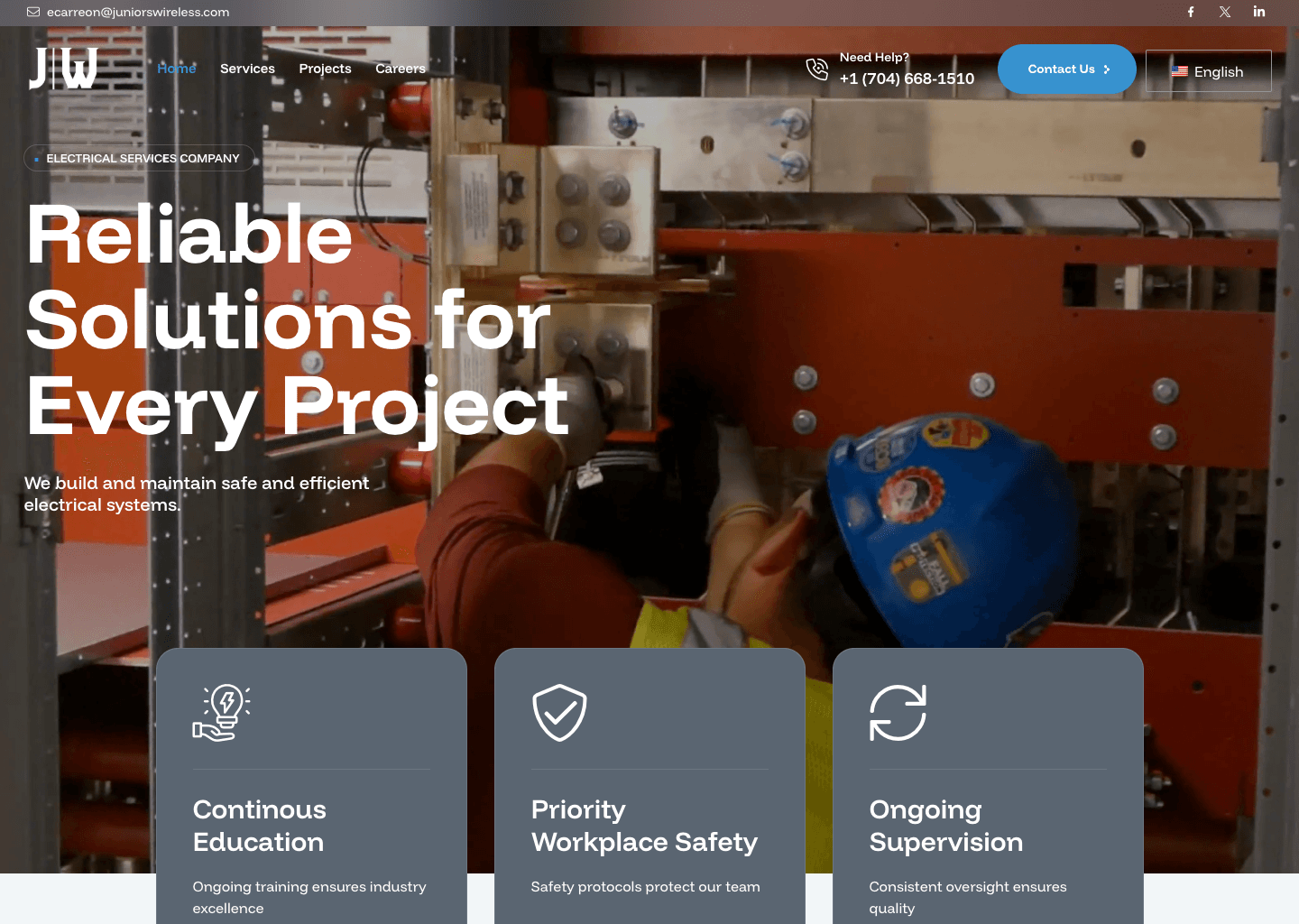 Juniors Wireless website preview